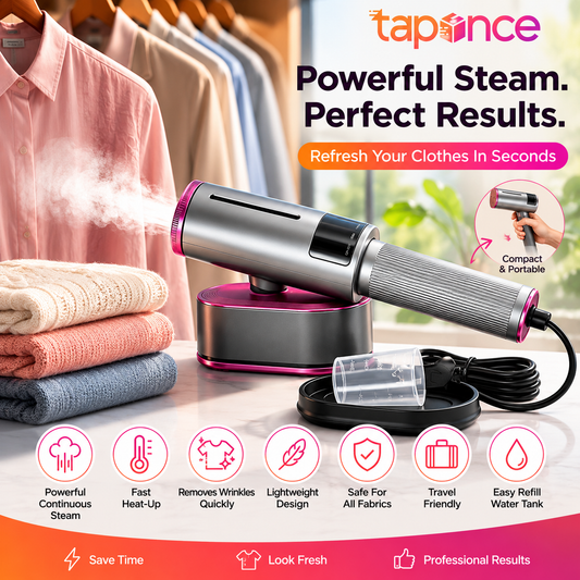 PressJet Pro 1200W Cordless Handheld Garment Steamer β 2-Speed Steam Control