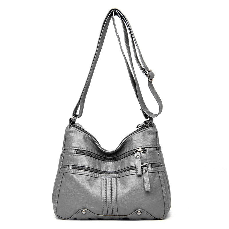 Womens Shoulder Bag Ladies Multi Pocket Messenger Handbag Cross Body Bags UK