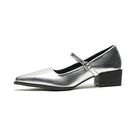 One-strap Vintage Chunky-heeled Mary Jane Shoes For Women