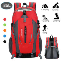 36L Outdoor Backpack Waterproof Daypack Travel Knapsack For Hiking Camping Picnic Travel School Spring Summer