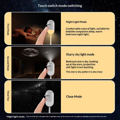 Night Light For The Bedroom Bedside Lamp For Sleep Baby Feeding And Eye Protection With USB Charging