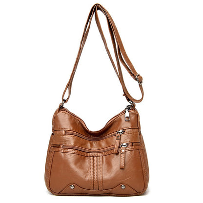 Womens Shoulder Bag Ladies Multi Pocket Messenger Handbag Cross Body Bags UK