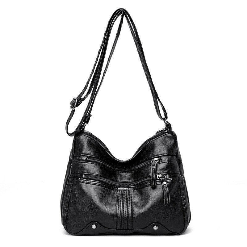 Womens Shoulder Bag Ladies Multi Pocket Messenger Handbag Cross Body Bags UK