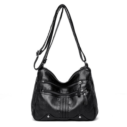 Womens Shoulder Bag Ladies Multi Pocket Messenger Handbag Cross Body Bags UK