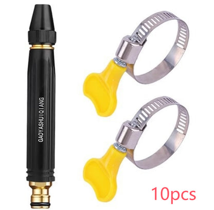 Portable High Pressure Washing Water Gun Car Wash Nozzle Adjustable Nipple Type Direct Spray Home Garden Shower Watering Hose