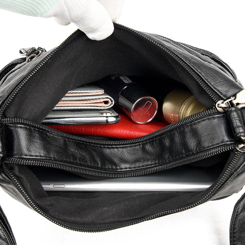 Womens Shoulder Bag Ladies Multi Pocket Messenger Handbag Cross Body Bags UK