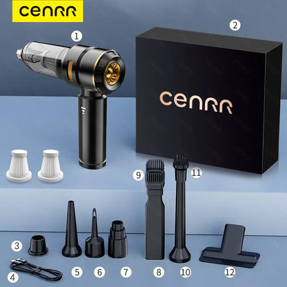 CENRR 998000PA Car Vacuum Cleaner Powerful Portable HandHeld Vacuum Cleaner For Car Wireless Cleaner Robot Car Accessories
