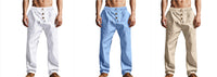 Men's Trousers Breathable Skin-Friendly Loose Fit Casual Beach Pants For Sports Summer