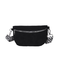 Womens Fashionable Large-Capacity Canvas Corduroy Crossbody Bag