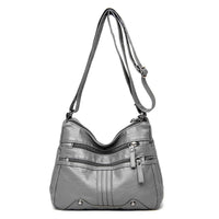 Womens Shoulder Bag Ladies Multi Pocket Messenger Handbag Cross Body Bags UK