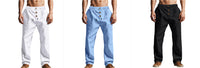 Men's Trousers Breathable Skin-Friendly Loose Fit Casual Beach Pants For Sports Summer