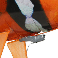 Tap Once remote control clownfish balloon with infrared mechanism and orange nylon body for indoor flying